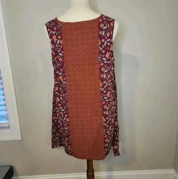 𝅺Matilda Jane Teach Me Rust Floral Tank Size L - Picture 2 of 5
